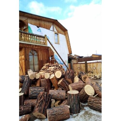 VinylBDS 5x7ft Retro Wooden House Backgrounds for Photo Studio Countryside Photography Newborn Background Blue Sky Background