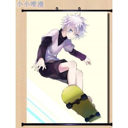Japanese Anime Hunter x Hunter cool boy Characters Killua Zoldyck Home Decor Wall Scroll Poster Decorative Pictures