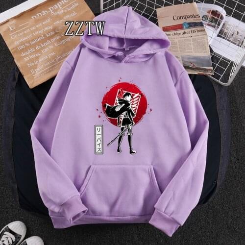 Oversize Clothing Harajuku Sweatshirt Female Hoodies Japanese Anime 2021 Attack on Titan Graphic Hoodie Woman Hip Hop O-neck