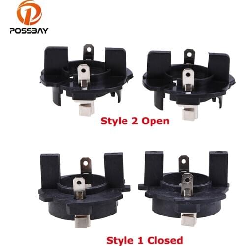 1 Pair Black H7 LED Car Headlight Bulb Base Holder Adapter Socket Fit for VW Golf Mk5 Headlight Adapters Socket Base CarParts