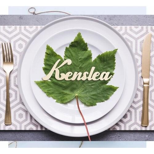 10pcs Laser Cut Wedding Seat Name Place Names Wooden Laser Cut Seating Wedding Guest Seating Name Cards Signs