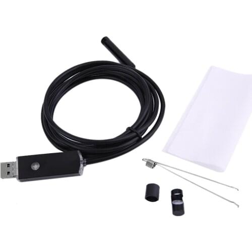 2 In 1 2M Waterproof Endoscope 1280*720 Resolution 8MM Len Diameter Borescope Tube Pipe Camera For Android