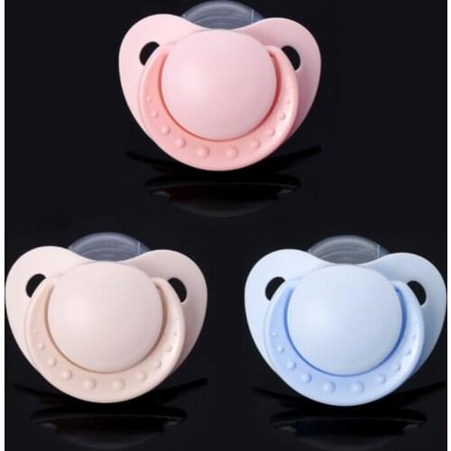 2018 Custom Big Size Food Grade Silicone Adult Pacifier Funny Parent-child Toys Dropship