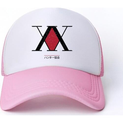 2021 Hunter X Hunter Mesh Baseball Cap Killua Zoldyck Adjustable Snapback Hats For Women Men Hip Hop Anime Trucker Cap Dad Hats