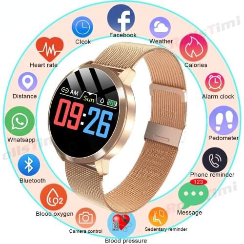 2021 Smart Watch Women Sport Fitness Tracker Men Smart watch For Android iOS Waterproof Heart Rate Monitor Lady Watch IP67