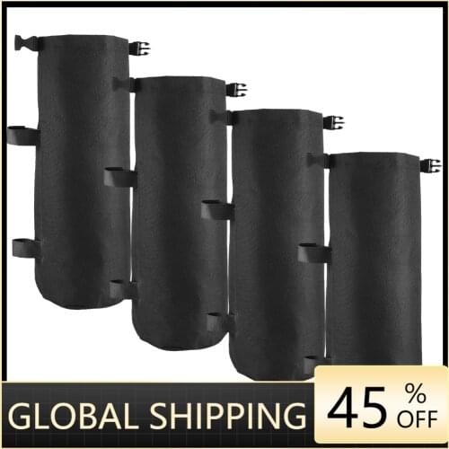 4pcs Outdoor Camping Tent Sand Bag Canopy Weights SandBag 420D Oxford Windproof Fixing Sandbag Tents Leggings Accessories