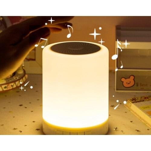 Wireless portable touch sensing home night light Bluetooth speaker J03