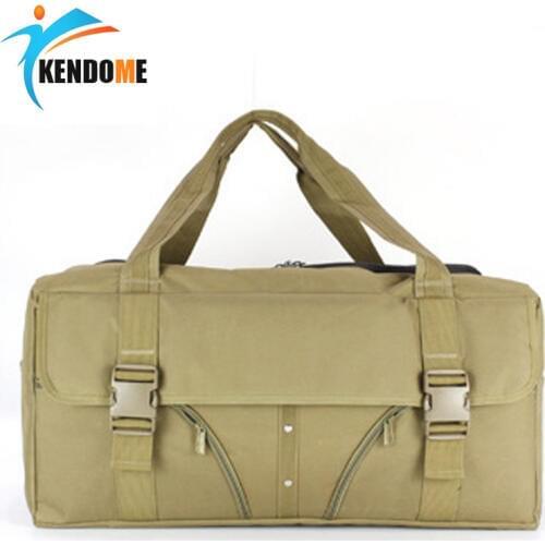 Large Capacity Outdoor Travel Gym Bag Protable Molle Women Tote Waterproof Nylon Duffel Handbag Camping Hiking for Male