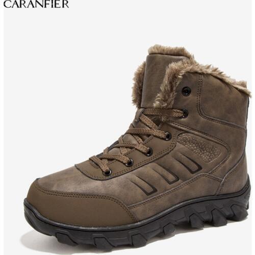 CARANFIER Mens Winter Boots