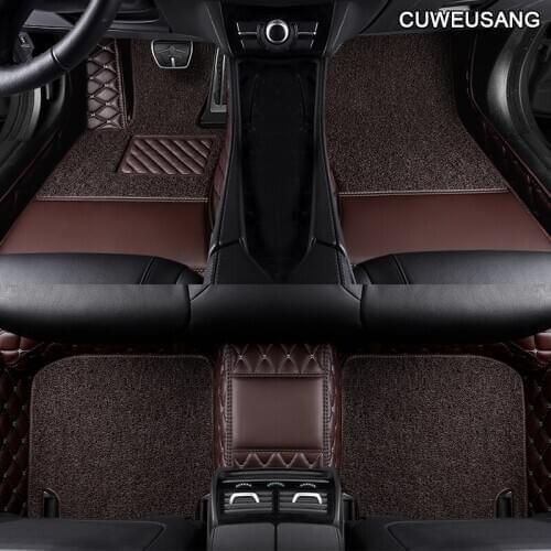 CUWEUSANG Custom Car floor mat For renault fluence kadjar captur scenic 3 laguna 3 logan sandero waterproof car accessories