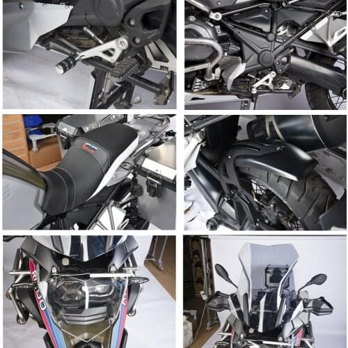 For BMW R1200GS LC Adventure 2014-2018 Frame Side Panel Headlight Guard Cover Windscreen Mudguard Kickstand Seat Cover Crash Bar