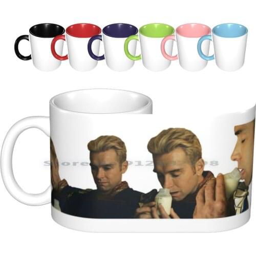 Homelander Loves Milk Ceramic Mugs Coffee Cups Milk Tea Mug Homelander Milk The Seven Vaught The Boys Funny Meme Memes Boys The