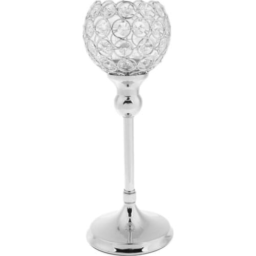 Crystal Votive Candle Holder Wedding Tabletop Centerpiece Banquet Candelabra Tealight Holder Gift