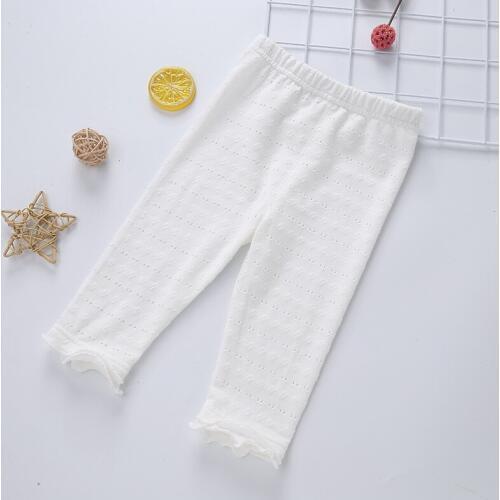 Kids Girls Leggings Pants Summer Children Pants Fashion Breathable Hollow Leggings Baby Girls Pants Wear Comfortable
