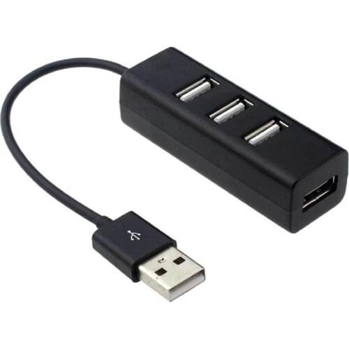 Hot sale fashion New Mini USB 2.0 Hi-Speed 4 Port USB Hub Splitter Hub Adapter For PC Computer For Portable Hard Drives