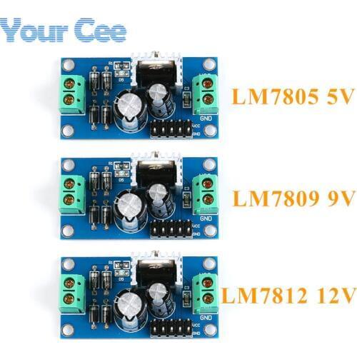 LM7805 LM7809 LM7812 DC/AC Three Terminal Voltage Regulator Power Supply Module 5V 9V 12V Output Max 1.2A