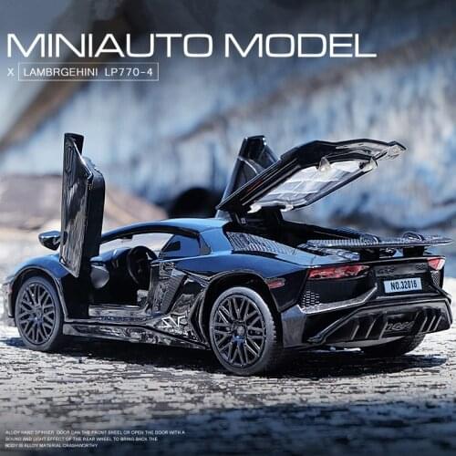1:32 Aventador LP750-4 Sports Alloy Car model Diecasts & Toy Metal Vehicles Car Model High Simulation Collection Kids Toys Gift