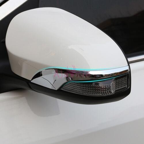 Door Mirror Overlay Trims Overlay 2014 2015 2016 2017 Frame Panel Chrome Car Styling For Toyota Corolla Accessories