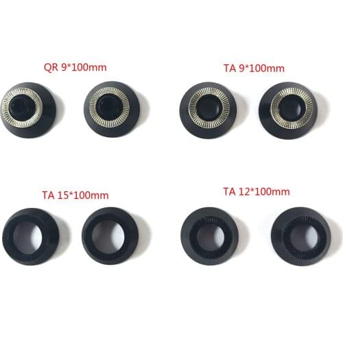 Novatec D411SB MTB road bike disc 6 Bolt front hub conversion kit end side cap Thru axle M9 M12 M15 QR 9*100mm adaptor converter