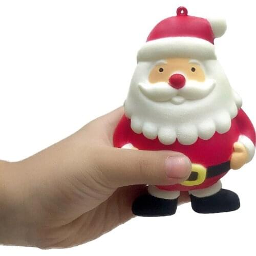2020 NEW Arrival Kawaii Santa Claus Squishy Slow Rising Squeeze Toys for Kids Baby Grownups Decompression Toys 10*7 CM