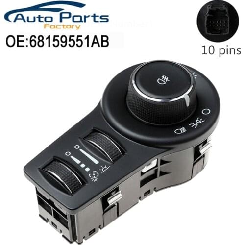 New High Quality Headlamp Switch For 2014-2017 Jeep Cherokee 68159551AB