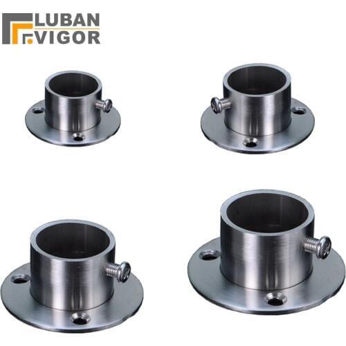 So strong,Stainless steel pipe support,Wardrobe clothes rail flange,Balcony fixed drying rack base,furniture parts