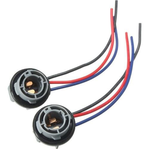 2pcs/lot 1157 Bulb Socket BAY15D Lamp Holder P21/5W Adapter Base Connector For Brake Light Plastic Car Accessories