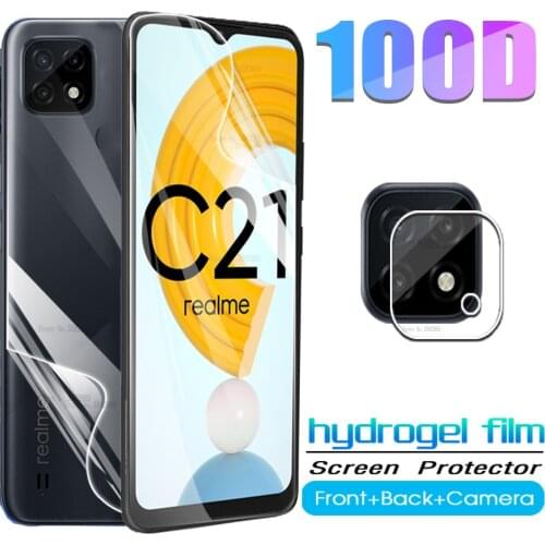 Front back hydrogel for realme C21 screen protectors protective for Realme C21 C 21 21C Readmic21 6.5'' lens glass films cover