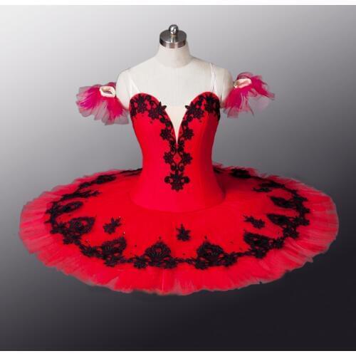 Professional Ballet Tutu Costume Ballet Tutus Classical Ballerina Stage Red Paquita Princess Kitri Spanish dance carmen