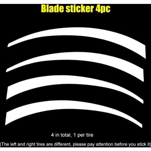 SALE DIY Car Reflective Wheel Hub Sticker Styling Decals 3D Logo Tire Lettering Kit Reflective PET Car Tire Stickers Universal