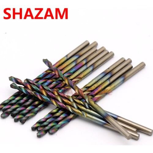 Colorful Titanium HSS Twist Drill Bits Quenching Punching Multicolored 2.35mm Shank Woodworking Drill Machine Power Tools 1pcs