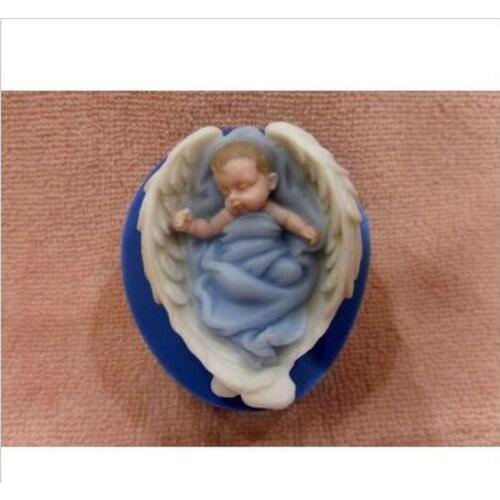 Angel Silicone molds angel soap mold angels handmade soap molds angels silica gel diebaby Aroma stone moulds baby candle mould
