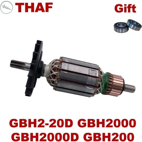 AC220V-240V Armature Rotor Anchor Replacement for BOSCH Rotary Hammer GBH2-20D GBH2000 GBH2000D GBH200