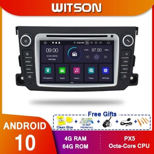 WITSON Android 10 Octa core Car Dvd GPS Player FOR MERCEDES-BENZ SMART 2010-2014 IPS SCREEN 4GB RAM 64GB ROM CAR GPS NAVIGATION