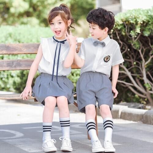 Japanese school uniform boys and girls summer school style childrens school uniform suit elementary school student costume