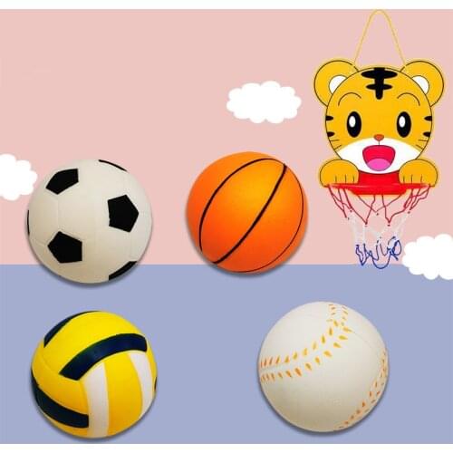 Funny squishy pressure relief balloon mini volleyball football new strange pressure ball slow rebound children outdoor toys