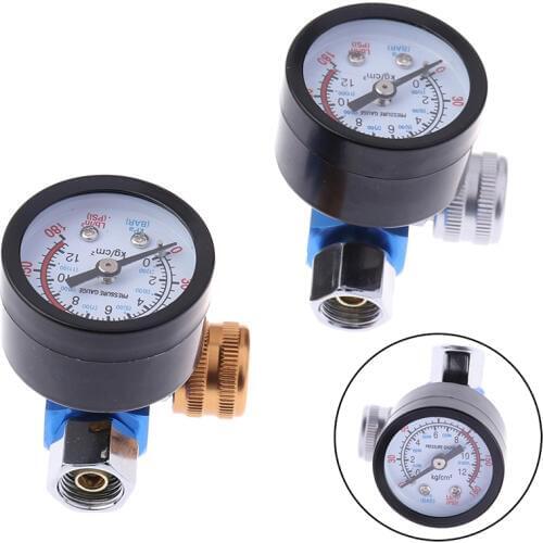 1/4NPT HVLP Spary Gun Regulator Air Pressure Gauge Regulator For Spray Gun