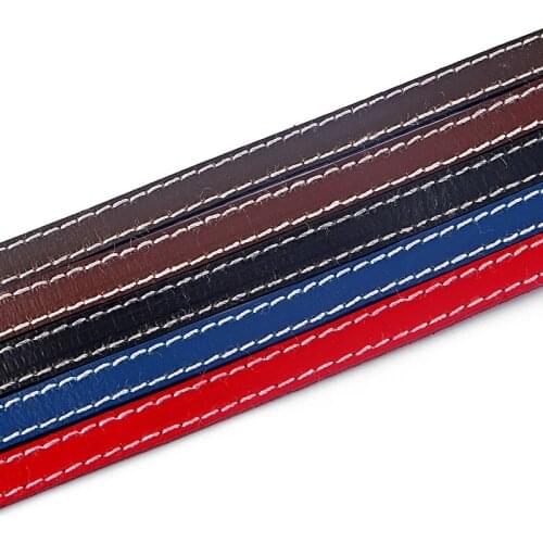 1meter Five Color Pick Margin Sewing Cords 10*2mm Flat Leather Cord For Diy Bracelet Necklace Jewelry Material Rope Cord Bijouxs