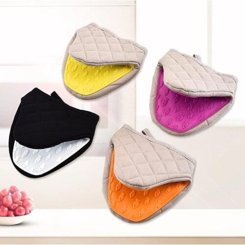 Anti-scalding Home Thermostability Silicone Kitchen Microwave Oven Gloves BBQ Tools Tray Holder Baking Heat Insulation Hand Clip