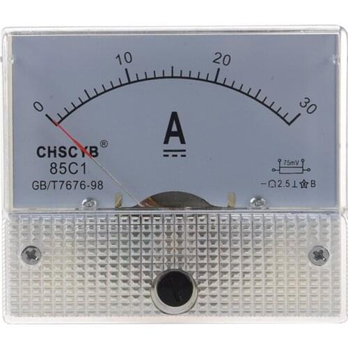85C1 Analog Current Panel Meter DC 30A AMP Ammeter
