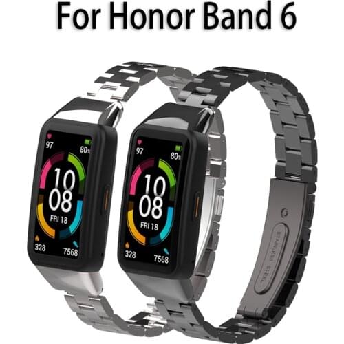 Bracelet For Honor Band 6 Strap Metal Smart Wristband Replacement Watch Belt Strap for huawei Band6 Wrist band Accessories
