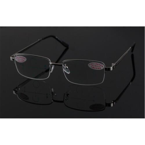 =CLARA VIDA = Progressive multifocal reading glasses See near far Ultra light al mg alloy intelligence ADD +1 +1.5 +2 +2.5 to +4