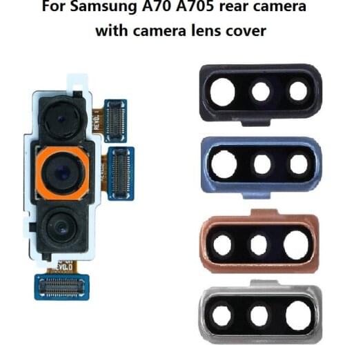 For Samsung Galaxy A70 A705 Back Big Rear Camera Module With Camera Lens Cover Ring + Glass lens