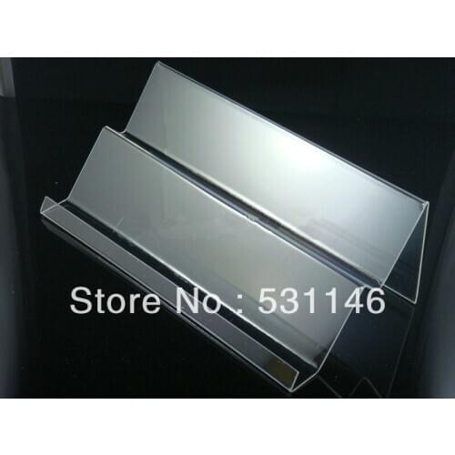 Double layers long shelf Clear Acrylic Mobile cell phone display stand holder racks 20pcs/lot