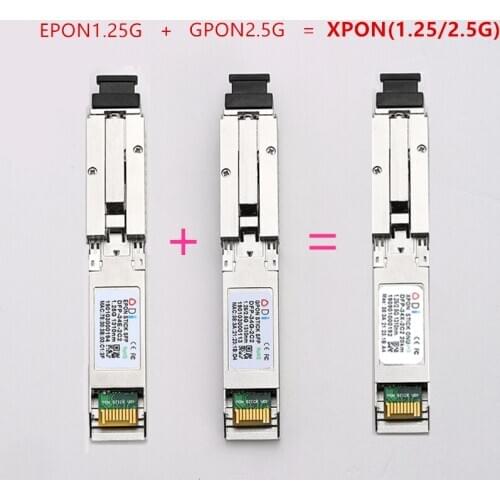 E/GXPON SFP ONU Stick With MAC SC Connector DDM pon module 1490/1330nm 1.25/2.5G XPON/EPON/GPON( 1.244Gbps/2.55G)802.3ah E/GXPON