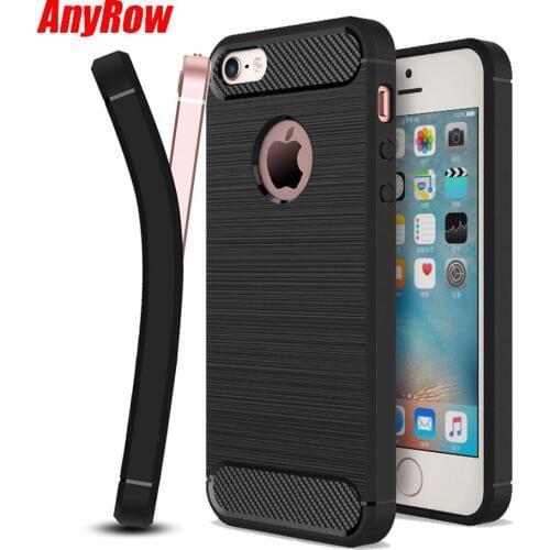KOLPLER soft Case covers for iphone 5 se case Carbon Fiber Texture TPU Silicone bumper for iphone 6 6s 6sp 7 7Plus 8 8PLUS case