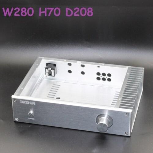 Hifi Tube Amplifier Housing W278 Aluminum Power AMP Chassis Audio Class Heatsink Enclosure For LM1875 Rear Hi End Shell DAC Case