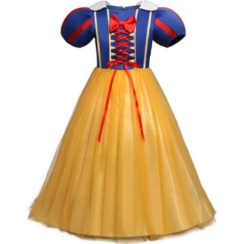 4 6 8 Year Elsa Princess Halloween Costume Girl Cosplay Children Snow White Prom Dress Kids Baby Clothes Fancy Teenger Clothing