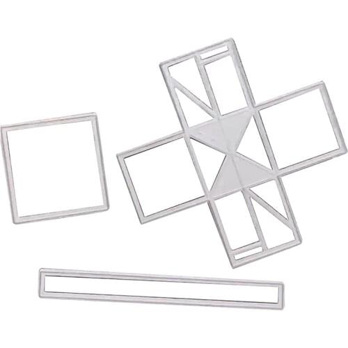 Metal Cutting Die Cuts Photo Collage Pop-Up Card Cutting Dies Stencil Template Cutting Dies DIY Crafts Template