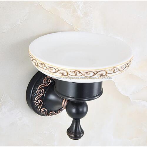 Soap Dishes Black Oil Rubbed Brass Wall Mounted Soap Basket Soap Dish Soap Holder Bathroom Accessories Nba453
